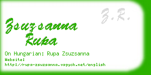 zsuzsanna rupa business card